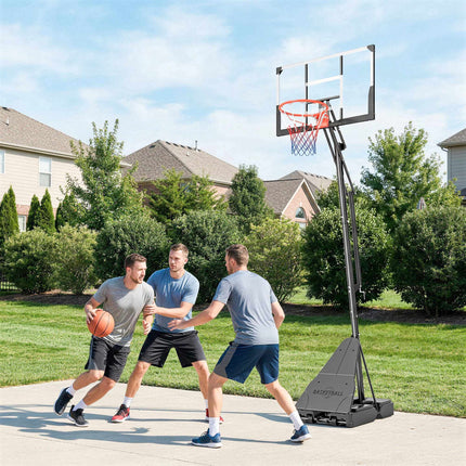 Adjustable Basketball Hoop 2.45-3.05m with Rebound Trainer