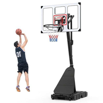 Adjustable Basketball Hoop, 4.9-10 ft, Fillable Base