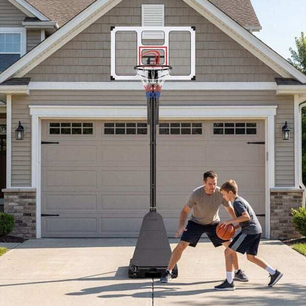 Adjustable Basketball Hoop, 4.9-10 ft, Fillable Base