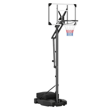 Adjustable Basketball Hoop with Shatterproof Backboard & Wheels