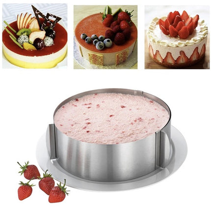 Adjustable Cake Tin Rim, Stainless Steel, 16-30cm