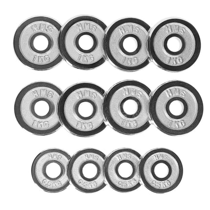 Adjustable Chrome Dumbbells with Case, 15kg