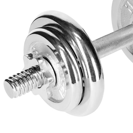 Adjustable Chrome Dumbbells with Case, 20kg