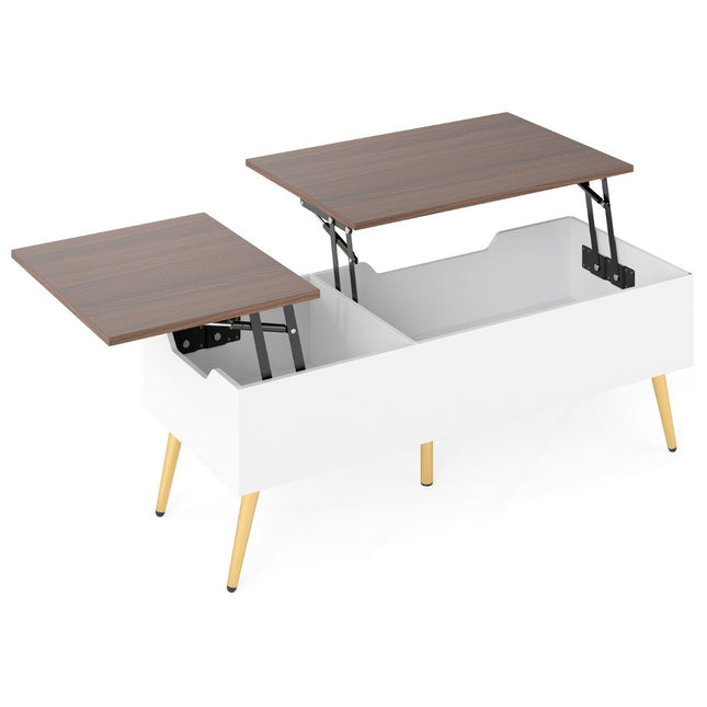 Adjustable Coffee Table with Lift-Top & Hidden Storage