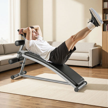 Adjustable Decline Ab Bench, Reverse Crunch Handle, 272 kg