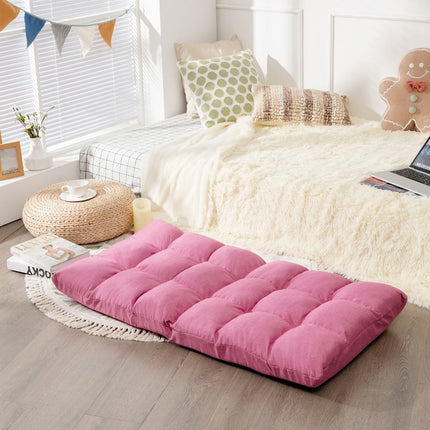 Adjustable Floor Chair, Foam, Cotton, Pink, 106.5x55.5x10 cm