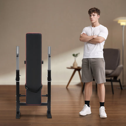 Adjustable Foldable Weight Bench, 400 lb, Squat Rack