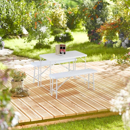 Adjustable Folding Garden Table for Outdoor Use