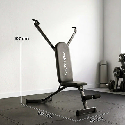 Adjustable Folding Weight Bench with Leg Extension, 300 kg Capacity