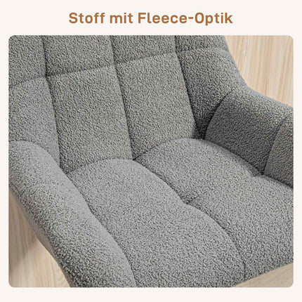Adjustable Grey Bar Stools, Set of 2, 360° Swivel