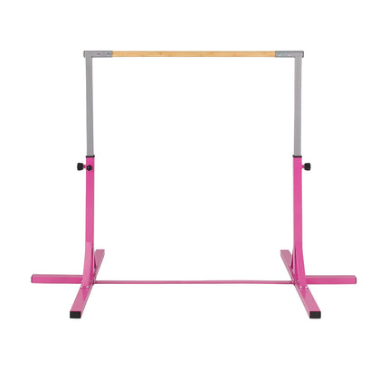 Adjustable Gymnastics Bar for Kids, 85-145 cm, Pink