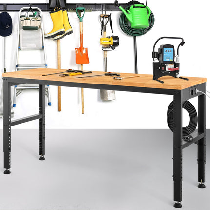 Adjustable Height Workbench 135x46cm, 900kg, Outlets