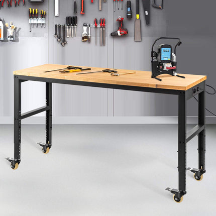 Adjustable Height Workbench 48x20, 720kg, Outlets