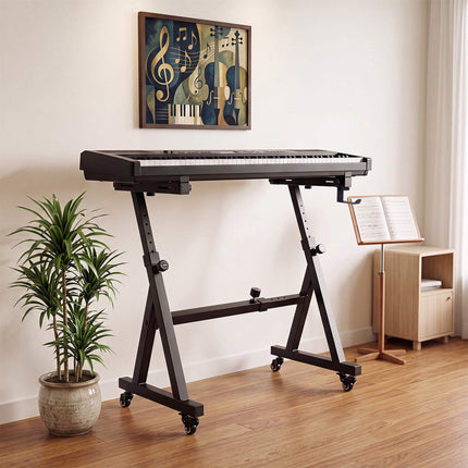 Adjustable Keyboard Stand for 49-88 Key Electric Pianos
