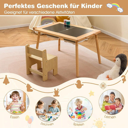 Adjustable Kids Activity Table with Reversible Top