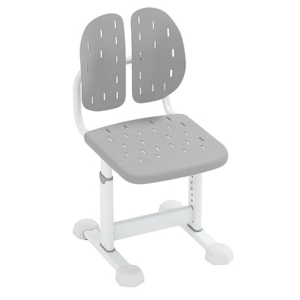 Adjustable Kids Desk Chair with Dual Backrest, Gray