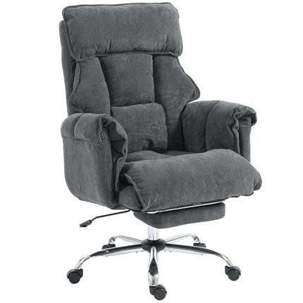 Adjustable Office Chair with Lumbar Support and Footrest