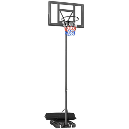Adjustable Outdoor Basketball Hoop 135-305cm with Wheels