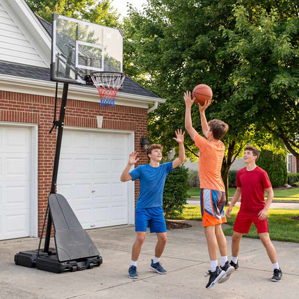 Adjustable Outdoor Basketball Hoop with Shatterproof Backboard