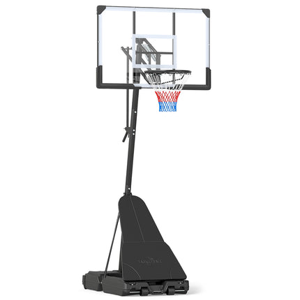 Adjustable Outdoor Basketball Hoop with Shatterproof Backboard