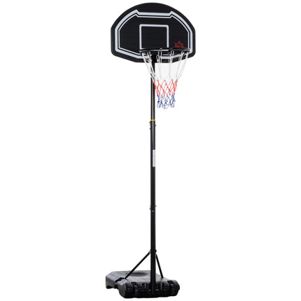 Adjustable Outdoor Basketball Hoop with Wheels, 160-210 cm