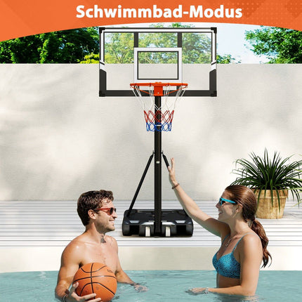 Adjustable Portable Basketball Hoop with Impact Backboard