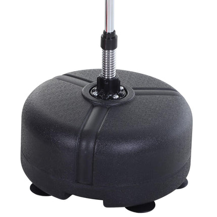 Adjustable Punching Ball Rack with Gloves, 136-154 cm - Black