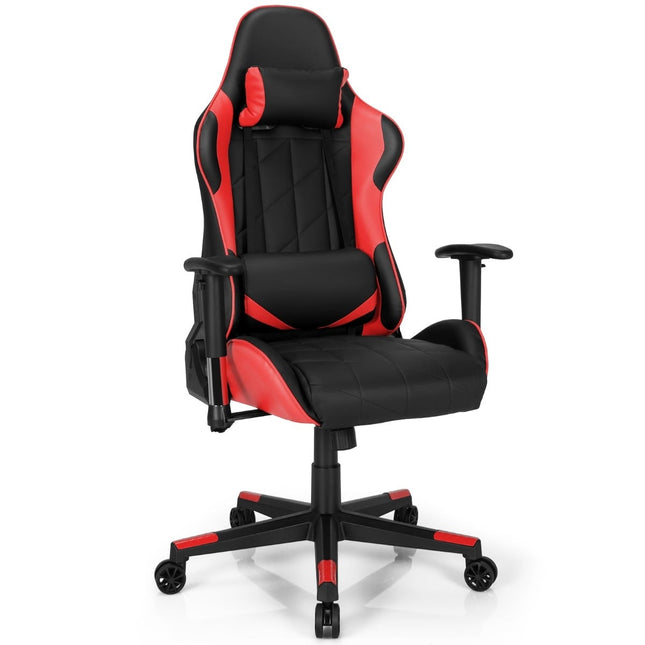 Adjustable Racing Style Gaming Chair with Headrest & Lumbar Pillow