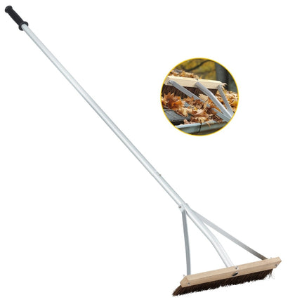 Adjustable Roof Cleaning Tool with 5 Aluminum Extension Poles