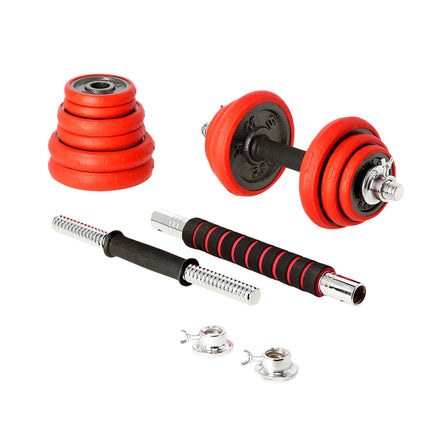Adjustable Rubberized Dumbbells 20kg