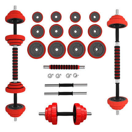 Adjustable Rubberized Dumbbells 20kg