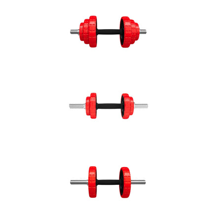 Adjustable Rubberized Dumbbells 20kg