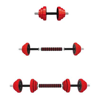 Adjustable Rubberized Dumbbells 20kg