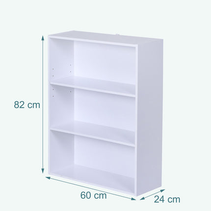 Adjustable Shelf Bookcase – Freestanding Storage Unit