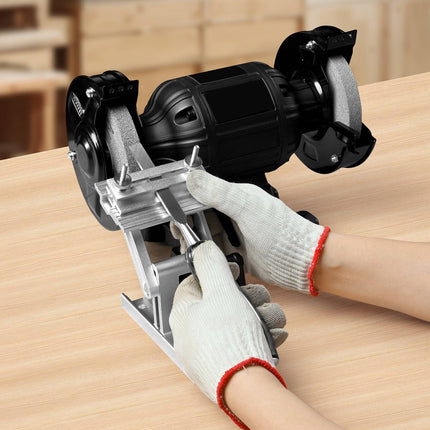 Adjustable Tool Rest Sharpening Jig, 0–90, for 6–8 in Grinders