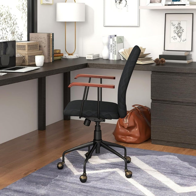 Adjustable Velvet Office Chair, Ergonomic, 150kg Capacity