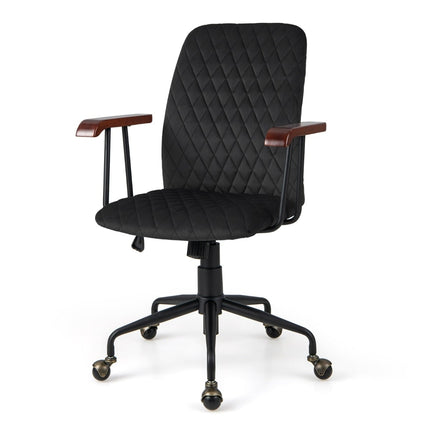 Adjustable Velvet Office Chair, Ergonomic, 150kg Capacity