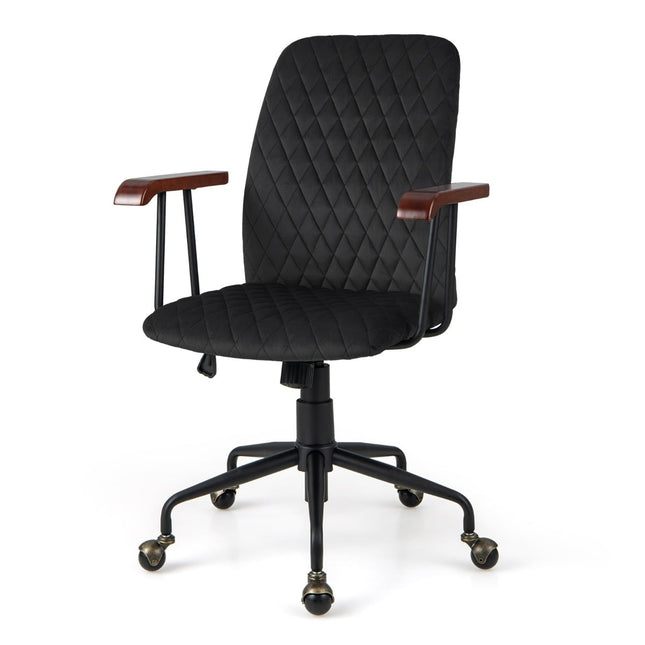 Adjustable Velvet Office Chair, Ergonomic, 150kg Capacity