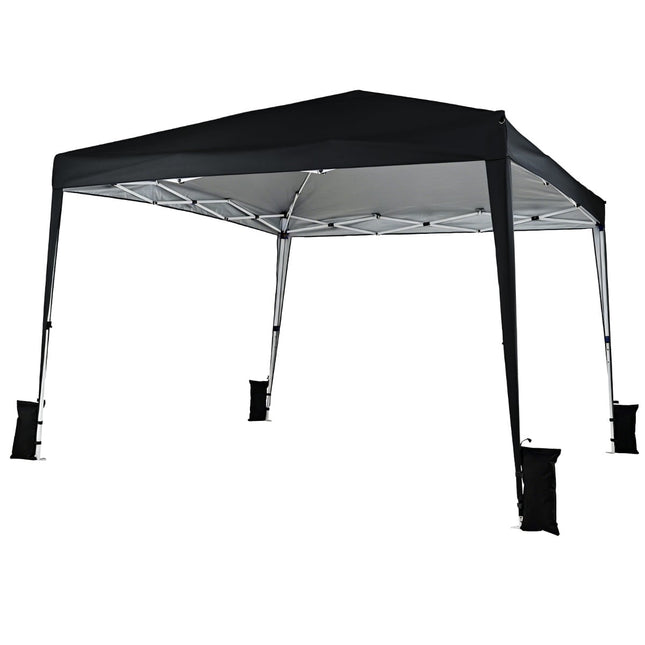 Adjustable Waterproof Pop-Up Gazebo, 3x3m, Black