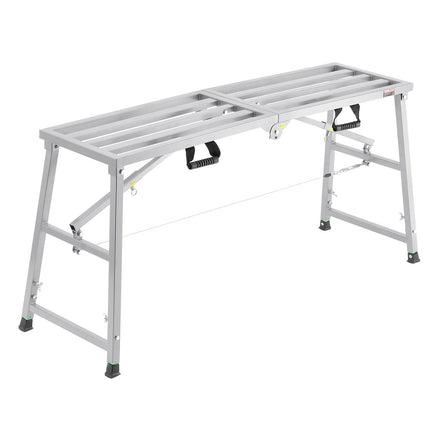 Adjustable Work Platform, Folding, 800 Lb, 4 Heights