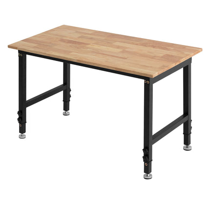 Adjustable Workbench, 1500 lb Capacity, 48 x 24 in Oak Top