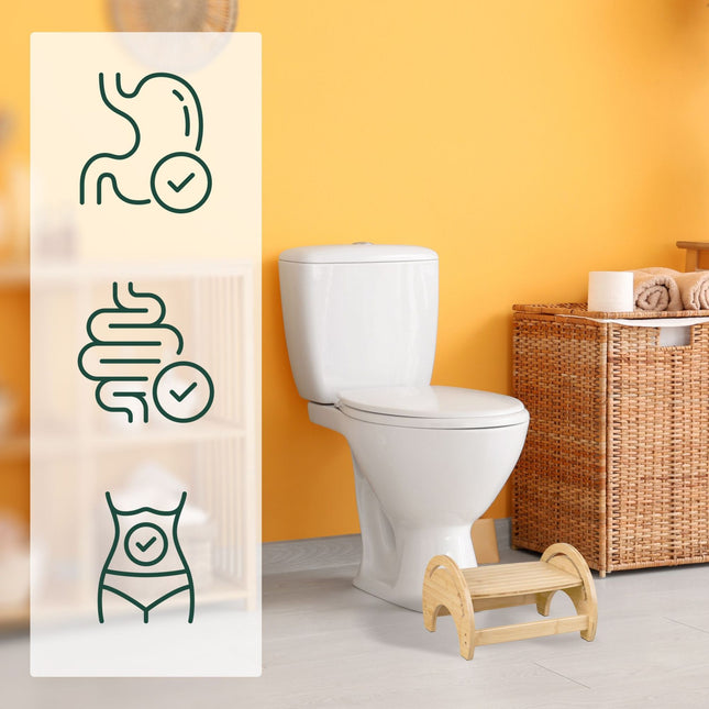 Verstelbare bamboe toiletzitting