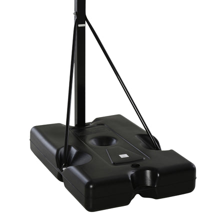 Adjustable basketball hoop with steel stand, 90-352 cm