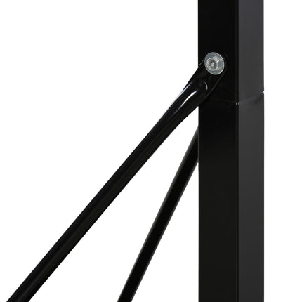 Adjustable basketball hoop with steel stand, 90-352 cm