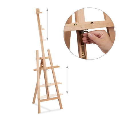 Adjustable beech wood easel