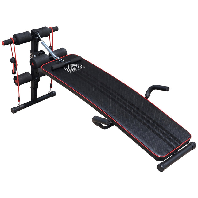 Adjustable bench with resistance bands, capacity 120 kg