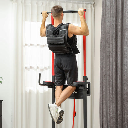 Adjustable 20 kg weight vest with reflective strips for fitness