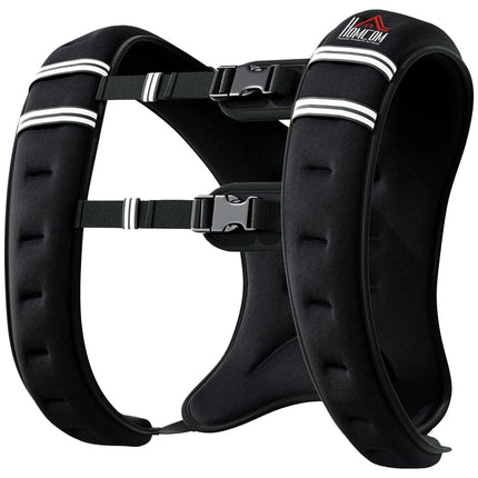 Adjustable weight vest 5 Kg for strength training - Black