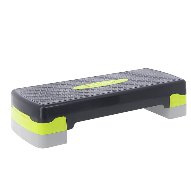 Aerobic Step Platform, Green/Grey, Adjustable Height