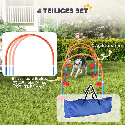 Dog Agility Set - 5-piece adjustable training kit